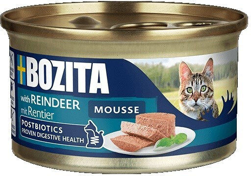 Bozita Wet Food for Adult Cats in Cans with Reindeer Grain-Free 85gr