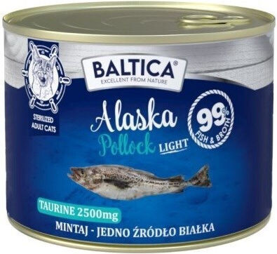 Baltica Υγρή Τροφή για Ενήλικες Γάτες σε Κονσέρβα με Ψάρια Διαίτης, χωρίς Σιτηρά 185gr