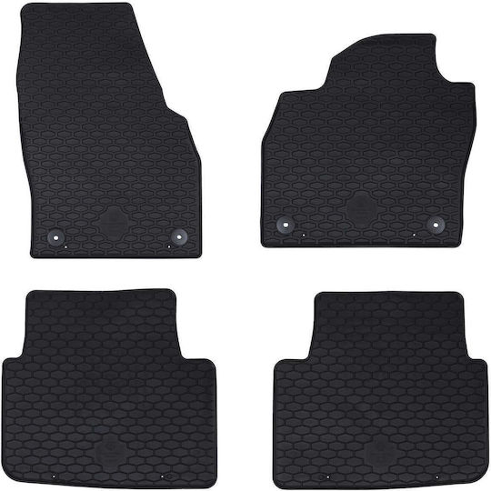 vidaXL Σετ Μπροστινά και Πίσω Πατάκια 4τμχ για Skoda Kamiq / Scala 2019 Μαύρα