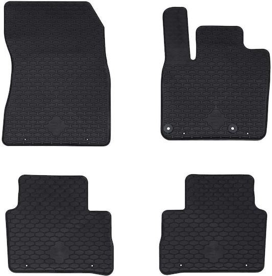vidaXL Set of Front and Rear Mats 4pcs for Nissan Qashqai 2021 Black