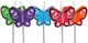 Culpitt Geburtstagskerzen Set Schmetterlinge X5 3x7cm