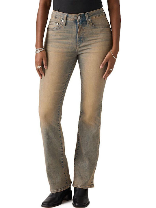 725 Hoch tailliert Damenjeans in Bootcut-Passform Medium Wash Indigo