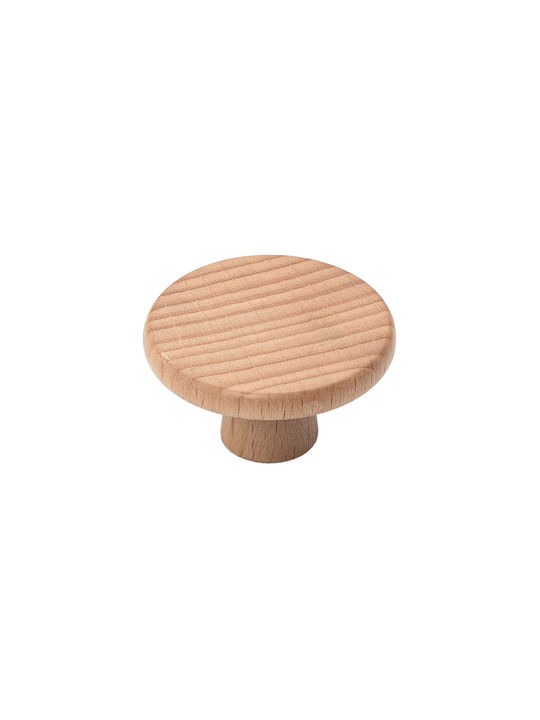 Roline Knob Furniture made of Wooden in Brown Color D40mm 563-OXIA 1pcs