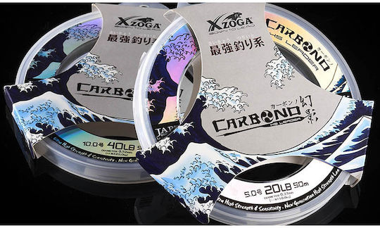 Πετονιά Xzoga Carbono Leader 50m 0.37mm
