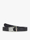 Leather Women's Belt Gray