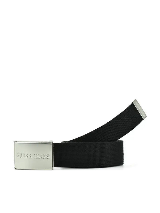 Guess Herren Gürtel Gürtel aus Gewebe Schwarz
