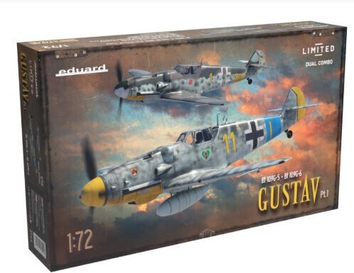 Eduard Plastikmodelle 1:72 Gustav Pt.1 Limitierte Dual-Combo Bf 109g-5 + Bf 109g-6