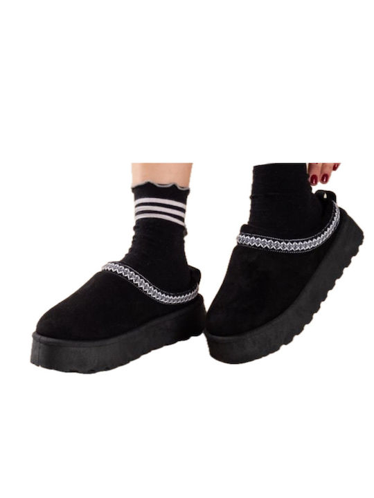 Sabino Winter Damen Hausschuhe Schwarze