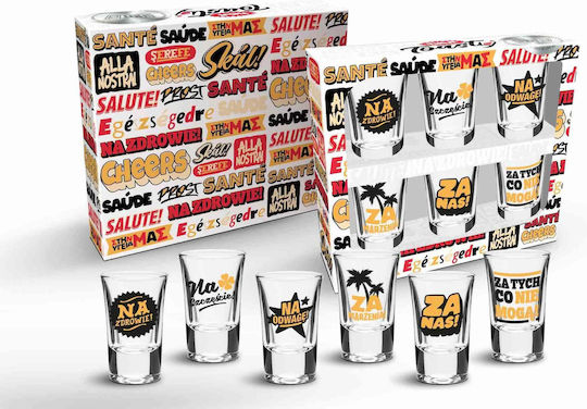House Of Mugs Sportschützen Glas 35ml 6 Stück