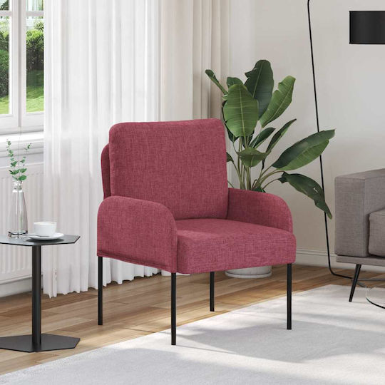 Armchair 60x56x80cm Red Armchair 60x56x80cm Red