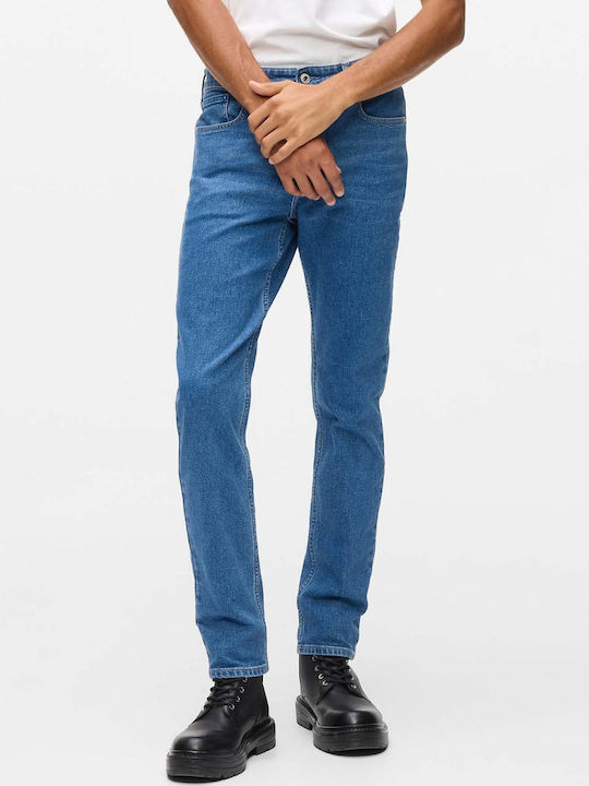 Men's Jeans Pants with Slim Fit Blue
