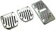 Alista Home Set de pedale Autoturism Universal Aluminiu Argintiu 3buc