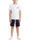 Kids' Set with Shorts Summer 2pcs White