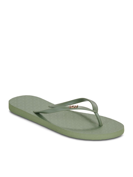 Roxy Viva Iv Σαγιονάρες σε Χακί Χρώμα ARJL10066...