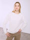 Celestino Women's Melange Sweater Loose Fit Light Brown