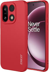 Enkay Liquid Silicone Case Red OnePlus 15 5G Enkay Liquid Silicone Case Red OnePlus 15 5G