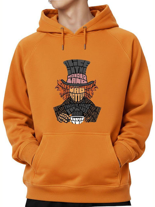 Блуза с качулка Madhatter Pop Culture Оранжева