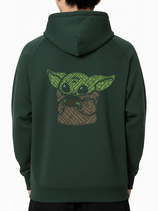 Zip Hoodie Baby-yoda Pop Culture Grün