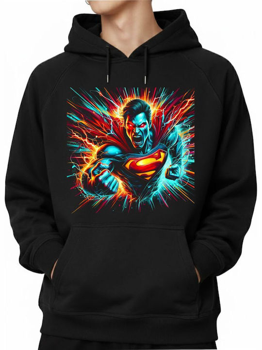 Hoodie Superman Unleashed Power Pop Culture Black