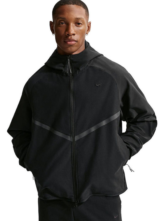 Nike Geacă Cu Glugă Tech Fleece Neagră