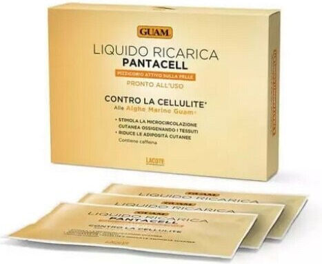 Guam Loțiune Anticelulită Pantacell 3x100ml Îmbunătățește Elasticitatea Pielii Reduce Aspectul Celulitei