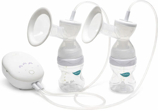 Nuvita Electric Double Breast Pump Materno Smart Doppio Battery and Electric White 150ml NU-ALTL0053