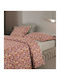Das Home Sheet Sets King Size 260x280cm. Happy Bordeaux, Green 4pcs