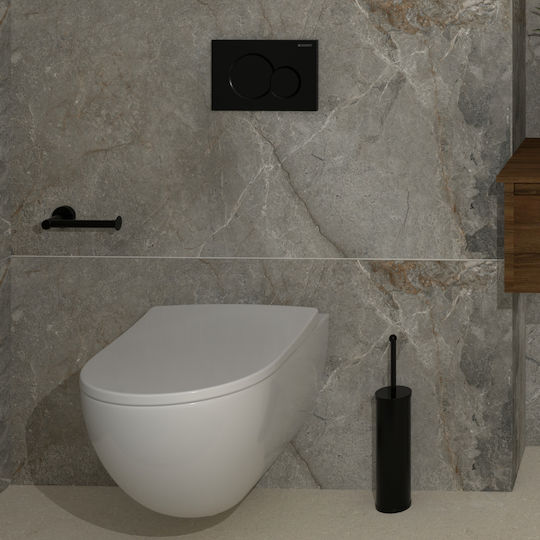 Gedy Wall Mounted Toilet Paper Holder Black