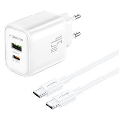 Foneng EU67 45W с Кабел USB-C - USB-C Foneng EU67 45W с Кабел USB-C - USB-C