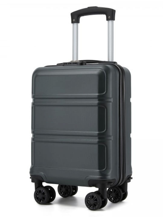Miss Lulu Cabin Hard Travel Suitcase Gray with 4 Wheels Height 45cm