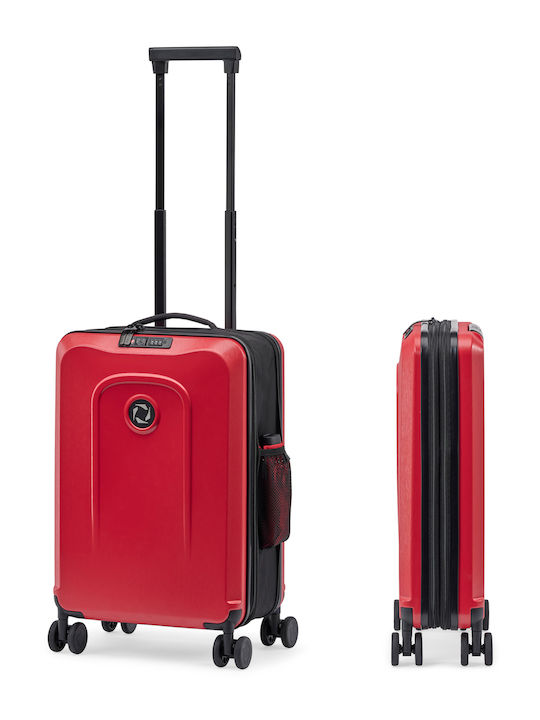 Senz° Carry On Trolley Μεγάλη Βαλίτσα Ταξιδίου Passion Red με 4 Ρόδες