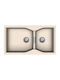 Macart Drop-In Sink Inox W90xD50cm Beige