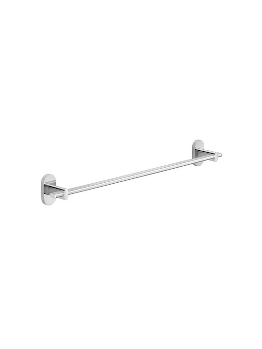 Gedy Single Wall-Mounted Bathroom Rail Inox Silver