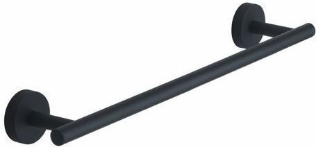 Gedy Single Wall-Mounted Bathroom Rail Inox Black