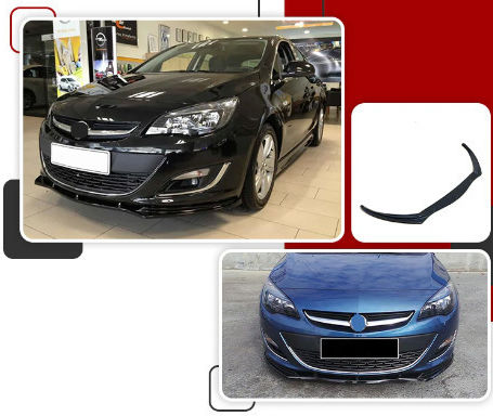Lip Spoiler Μαύρο Πλαστικό Γυαλιστερό Opel Astra J
