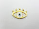 Enamel Eye Gold Connector 19mm 5 Pieces