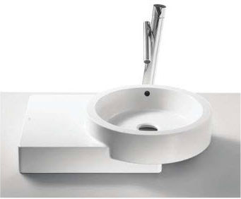 Roca Επικαθήμενος Νιπτήρας Πορσελάνης 60x45cm Λευκός
