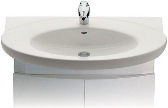 Roca Aufgesetztes Waschbecken Porzellan 95x55cm White