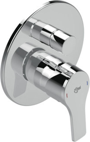 Ideal Standard Σετ Μίκτης & Παροχή Εντοιχισμού για Ντουζιέρα Ασημί