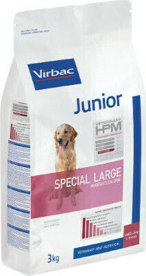 Virbac Junior 3kg Ξηρά Τροφή για Κουτάβια Μεγαλόσωμων Φυλών με Χοιρινό