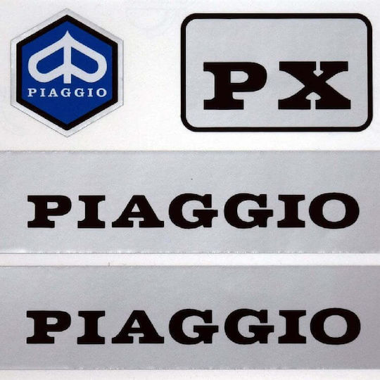 Piaggio Motorrad-Aufkleber-Set 12 X 10 cm