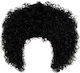Karneval Perücke Afro Haar Human Blend Textur 120g Schwarze