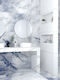 Piccadilly Shower Column with Mixer Silver