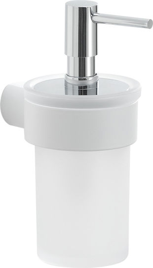 Gedy Pi81 Επιτοίχιο Dispenser Γυάλινο Λευκό