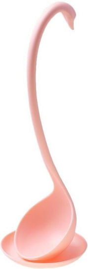 Uncle George Deep Plastic Pink Soup Spoon