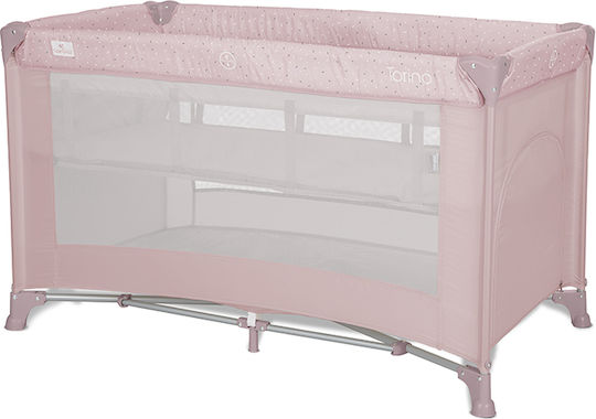 Lorelli Torino Loc De Joacă 2 Nivele Cu Saltea Roz 120x60cm