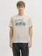 T-shirt Μπεζ, Whitecap Gray