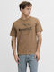 T-shirt Καφέ