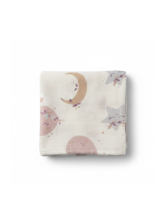 Gamberritos Kids Sweet Dreams Σελτεδάκι από Μουσελίνα Μπεζ 120x120εκ.