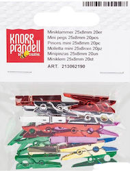 Plastic Clothespins Knorr Prandell 25mm Multicolored Plastic Clothespins Knorr Prandell 25mm Multicolored